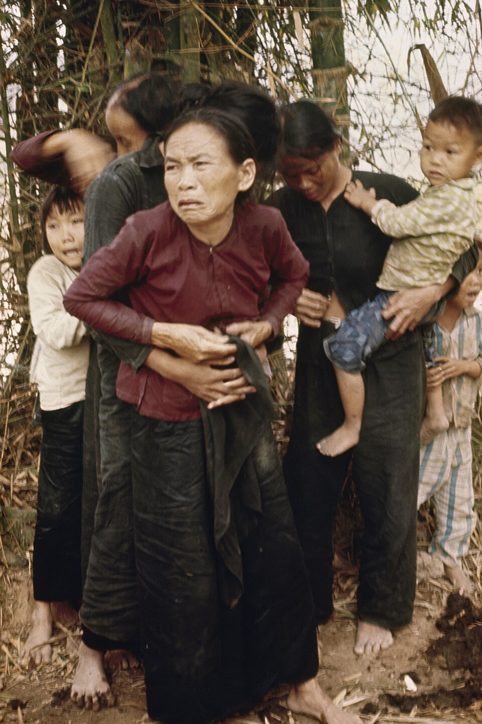 Ronald L. Haeberle: Unidentified Vietnamese women and children before being killed in the Mỹ Lai Massacre Ronald L. Haeberle: My Lai